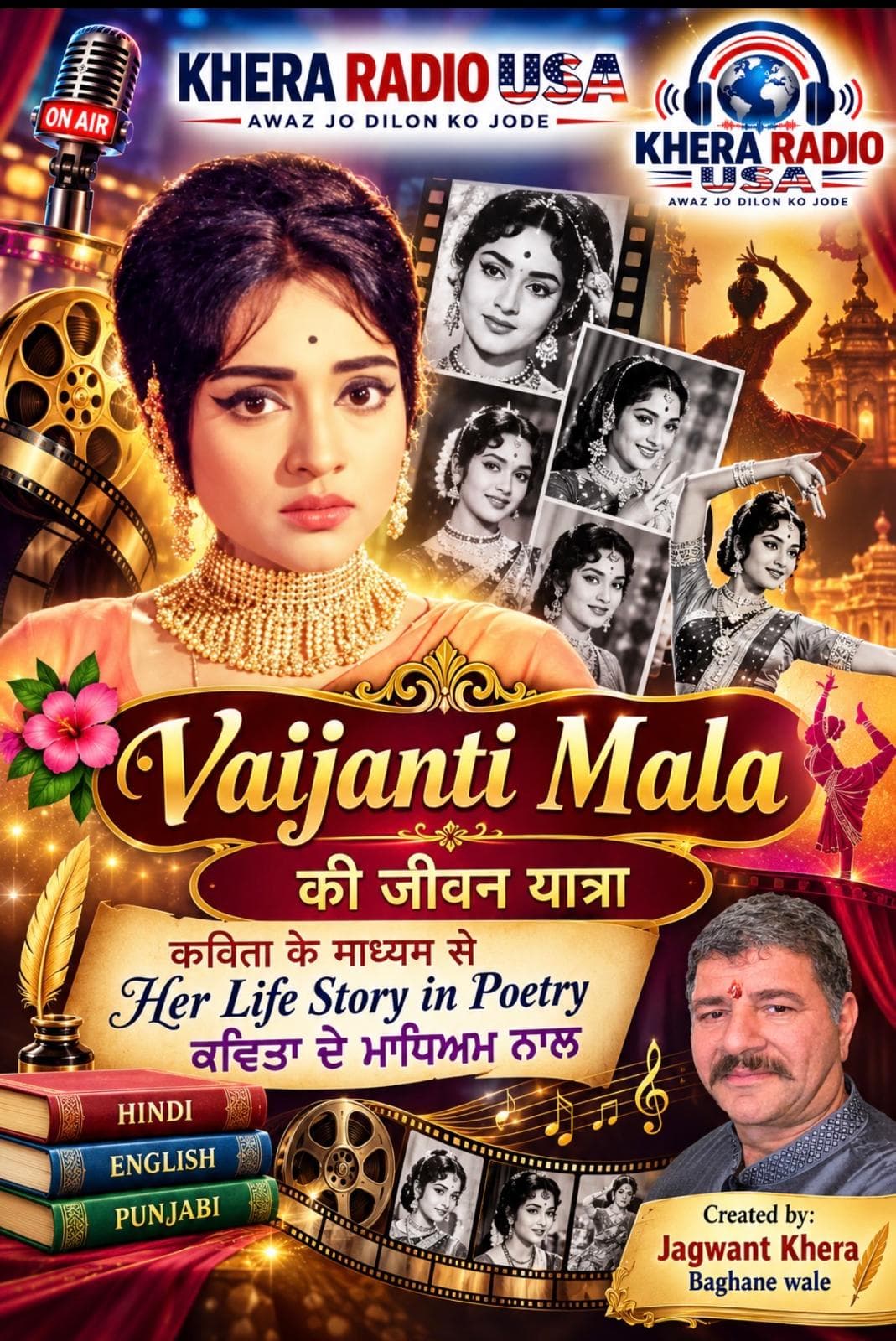 099.-  VAIJANTI MALA  A BOLLYWOOD ACTRESS'S LIFE IN POERTY podcast cover
