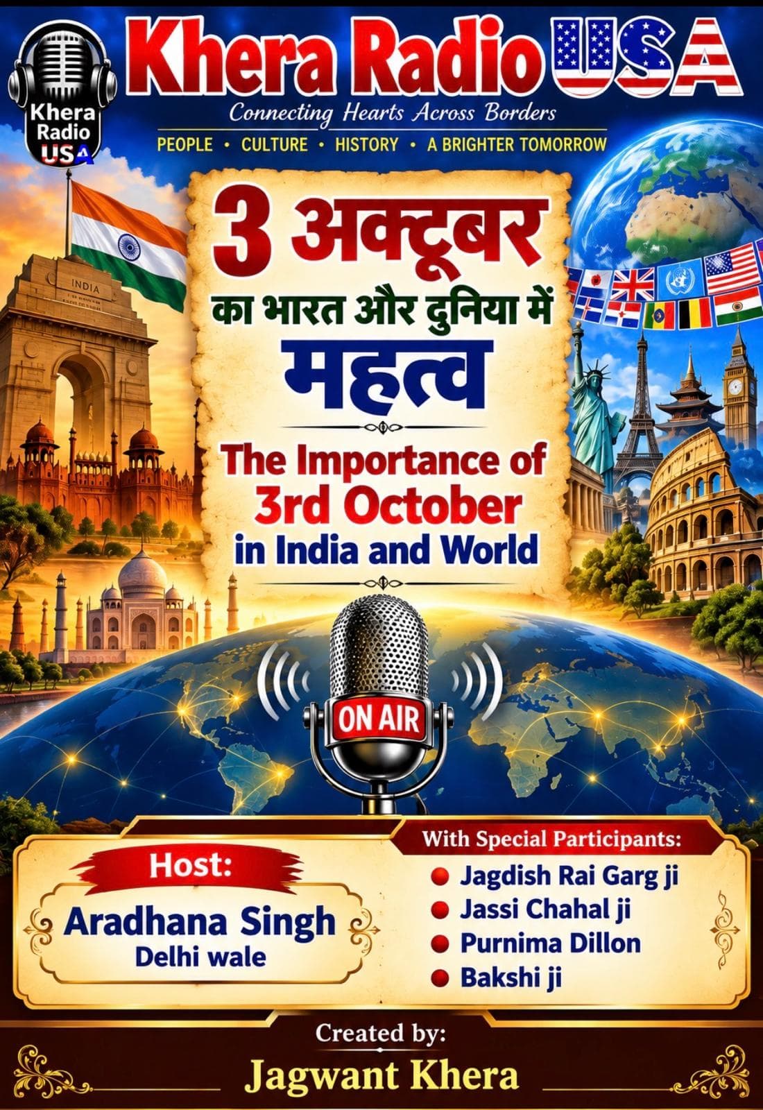 180.-तीन अक्टूबर का महत्त्व भारत और दुनिया में-THE IMPORTANCE OF 3RD OCTOBER IN INDIA & WORLD podcast cover