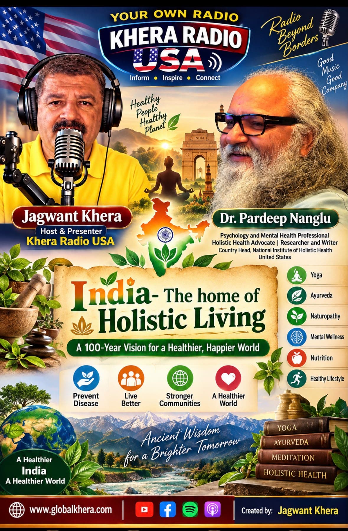 157.-INDIA- THE HOME OF HOLISTIC LIVING podcast cover