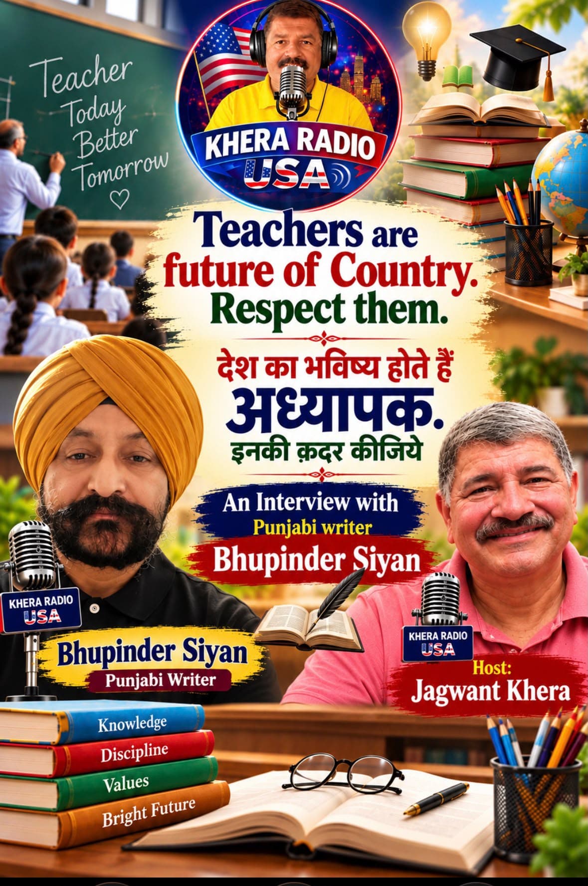 187.- BHUPINDER SIYAN-TEACHERS ARE THE FUTURE OF COUNTRY podcast cover