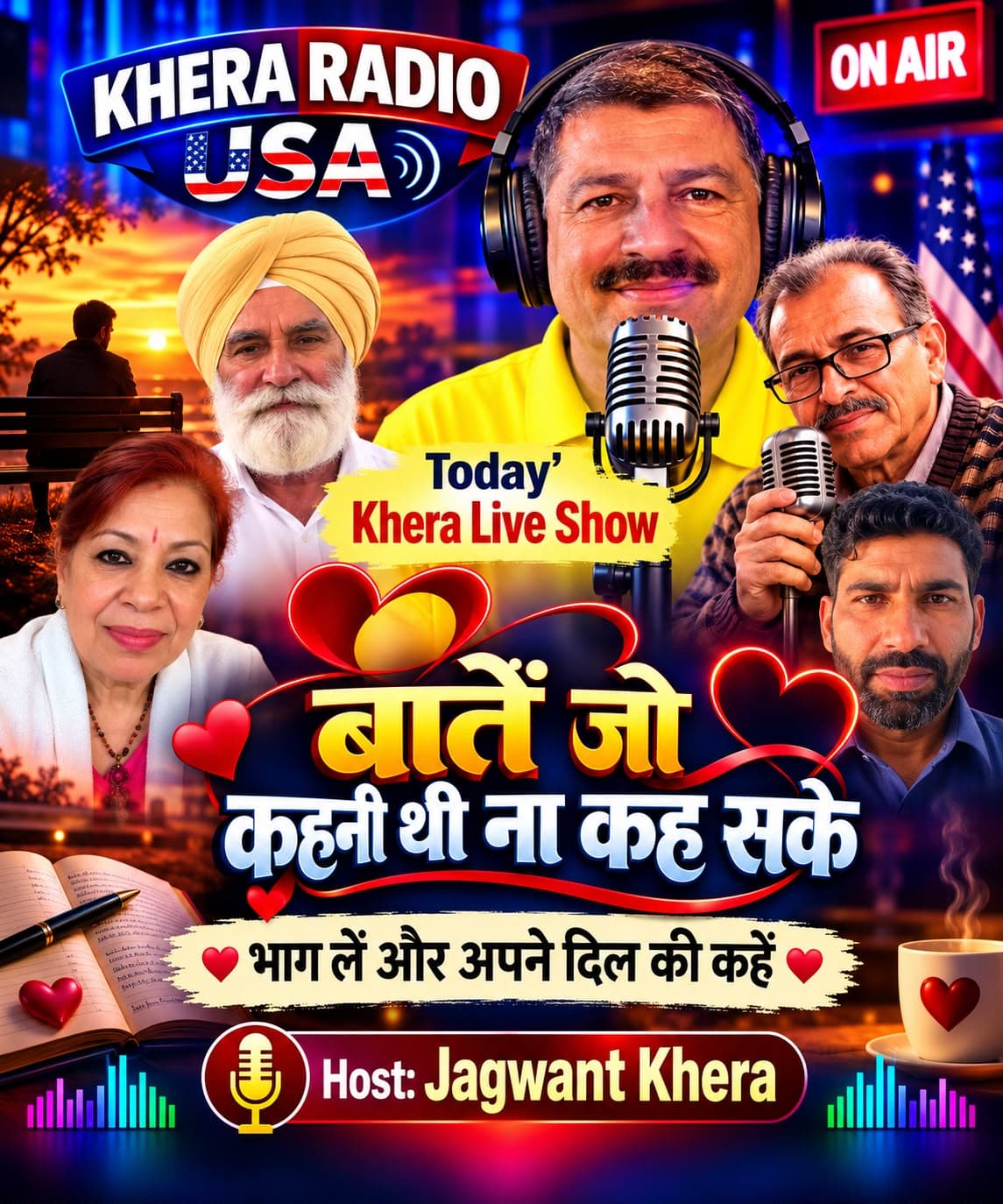 196.-बातें जो कहनी थी , ना कह सके in KHERA LIVE SHOW podcast cover