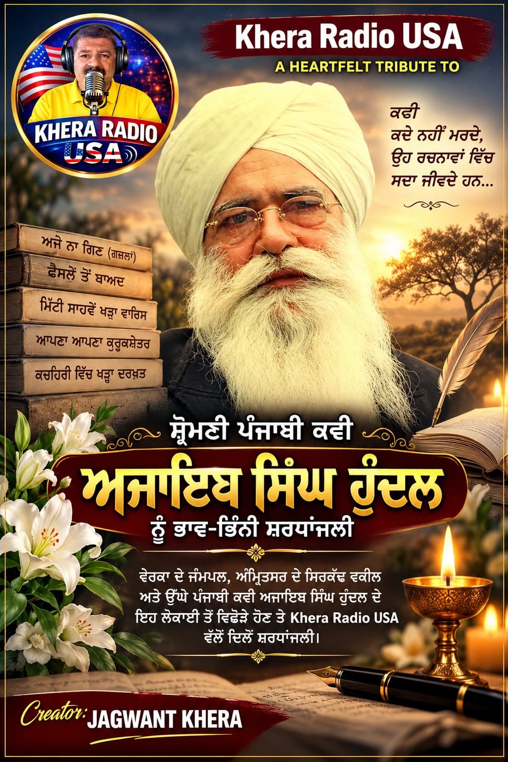 218.- A HEARTFELT TRIBUTE TO AJAIB SINGH HUNDEL podcast cover